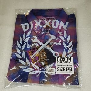 NWT DIXXON Men's 2X 2XL Desert Mornings Flannel Shirt